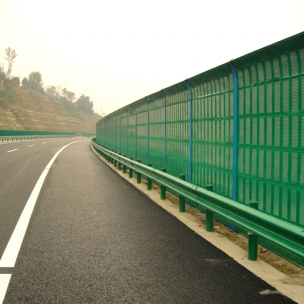 Rail Transit Noise Barrier Metro & Light Rail Acoustic Panel