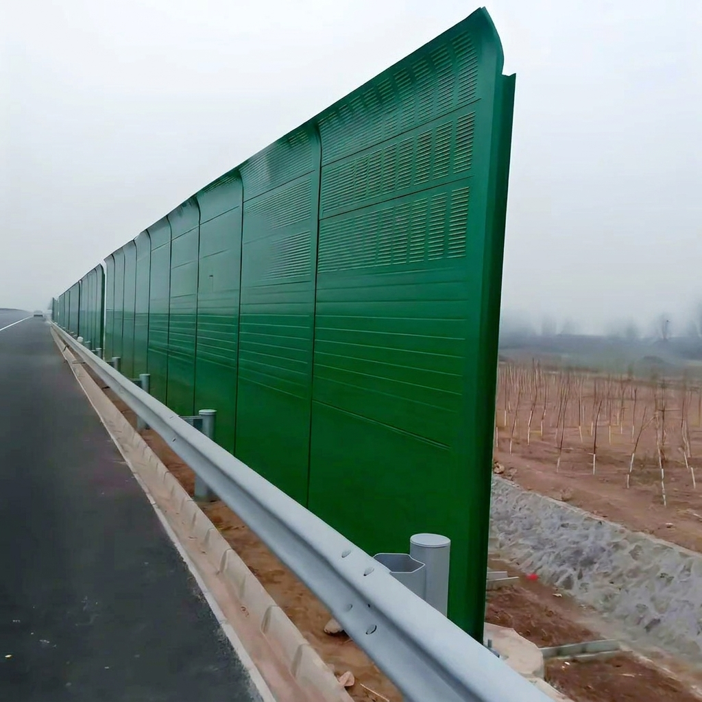 Metal Bent Curved Noise Barrier Arc Acoustic Panel