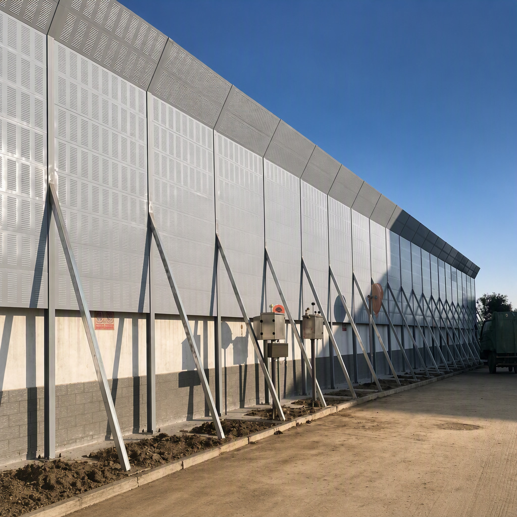 Industrial Factory Noise Barrier Wall 4.0m Acoustic Panel