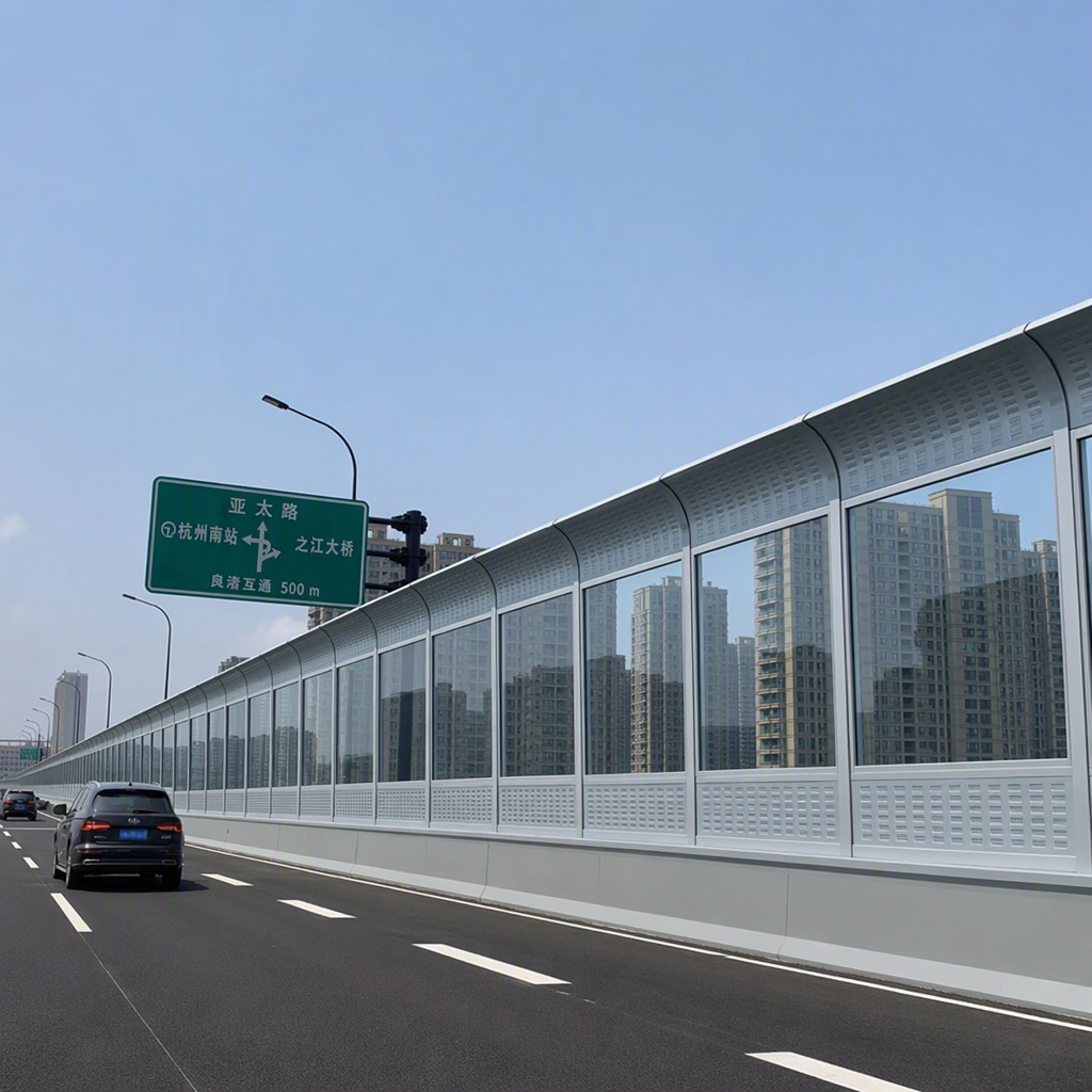Bridge & Viaduct Noise Barrier Transparent Acoustic Panel - 1